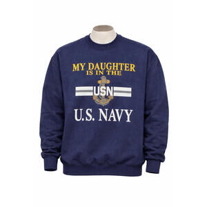 VTG U.S. Navy "My Daughter is in the Navy" USN Crewneck Sweatshirt Soffe XL